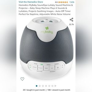 Homedics Mybaby Soundspa Plays Lulabies and Projects pictures